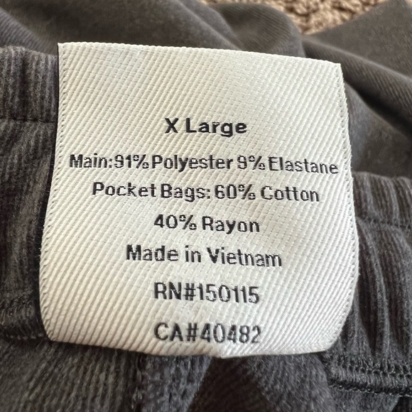 NWT new XL Anthropologie varley double soft slim cuffed pants sweatpants gray - Picture 6 of 16